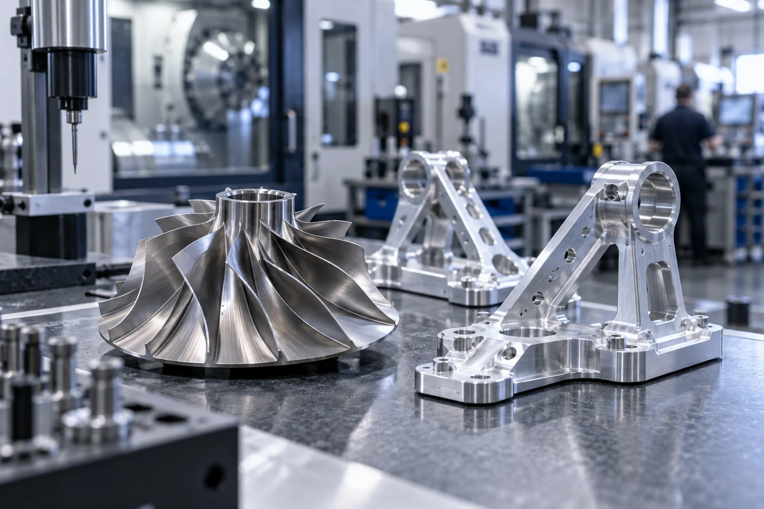 Havacılık ve Uzay Sanayi alanına yönelik CNC torna ve freze üretim ortamı