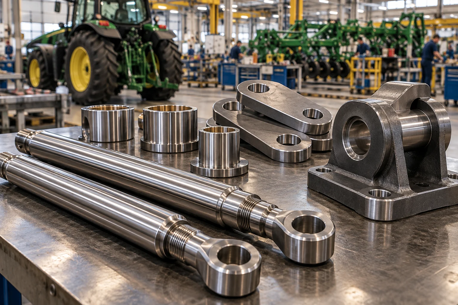Tarım ve İş Makineleri alanına yönelik CNC torna ve freze üretim ortamı